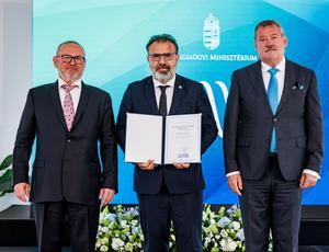 Szegedi Vízmű miniszteri elismerés