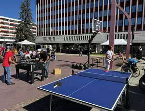 Ajka Esélyegyenlőségi Nap 2025 színpad és sport