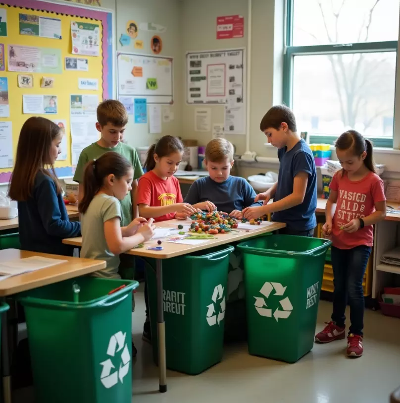 Education and waste management at school