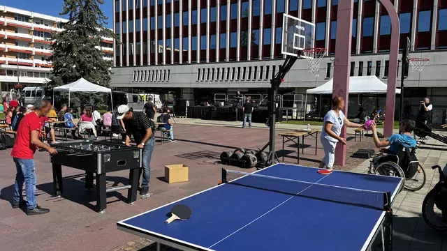Ajka Esélyegyenlőségi Nap 2025 színpad és sport